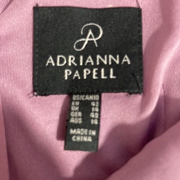 NWT Adrianna Papell Lavender Lace Overlay Sheath Dress - Picture 4 of 7